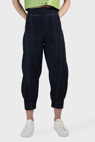 Barrel Jogger Cropped Jeans