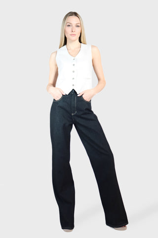 Fitted Linen Vest