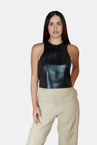 Leather Tank Top