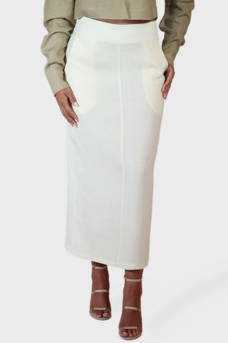 Midi Linen Skirt