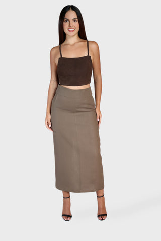 Midi Linen Skirt