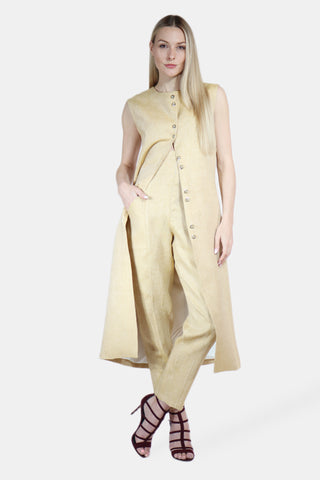 Midi Linen Vest