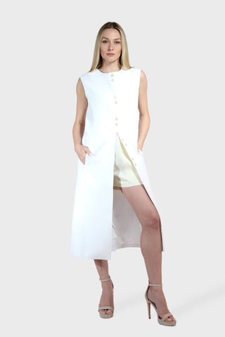 Midi Linen Vest