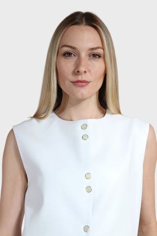Midi Linen Vest