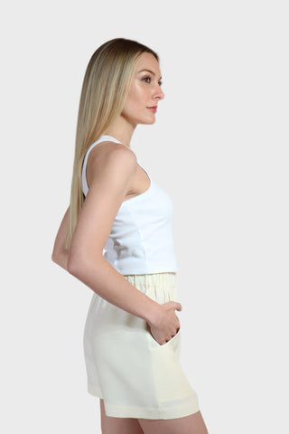 Patch Pocket Linen Shorts