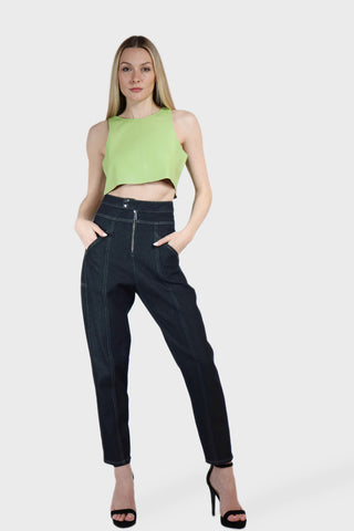 Ultra High Rise Tapered Jeans