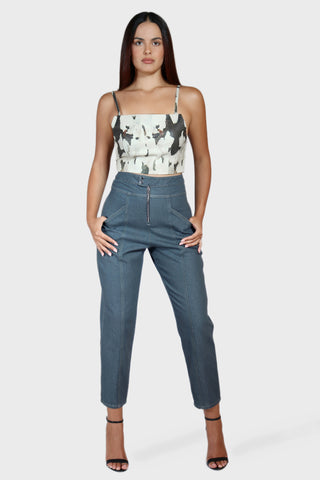 Ultra High Rise Tapered Jeans